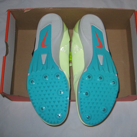 Nike Pole Vault Elite Track Field Shoes Spikes Men's Size 13 Green AA1204-700 NO - Picture 4 of 5